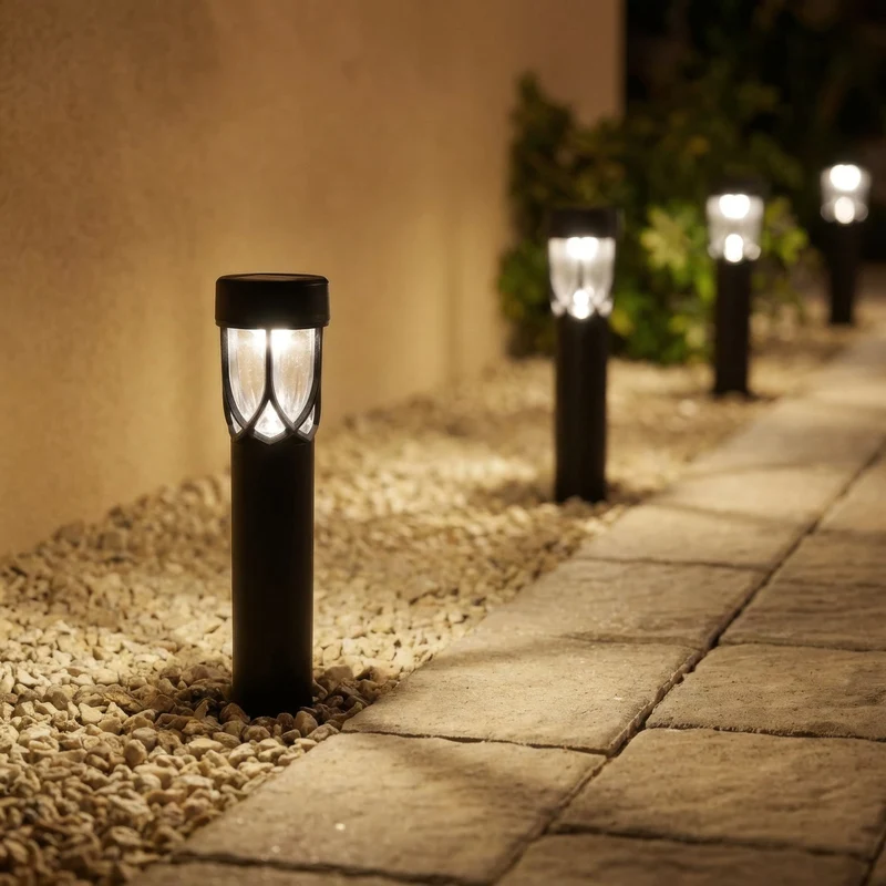 Solare Gartenleuchte – 4er-Pack