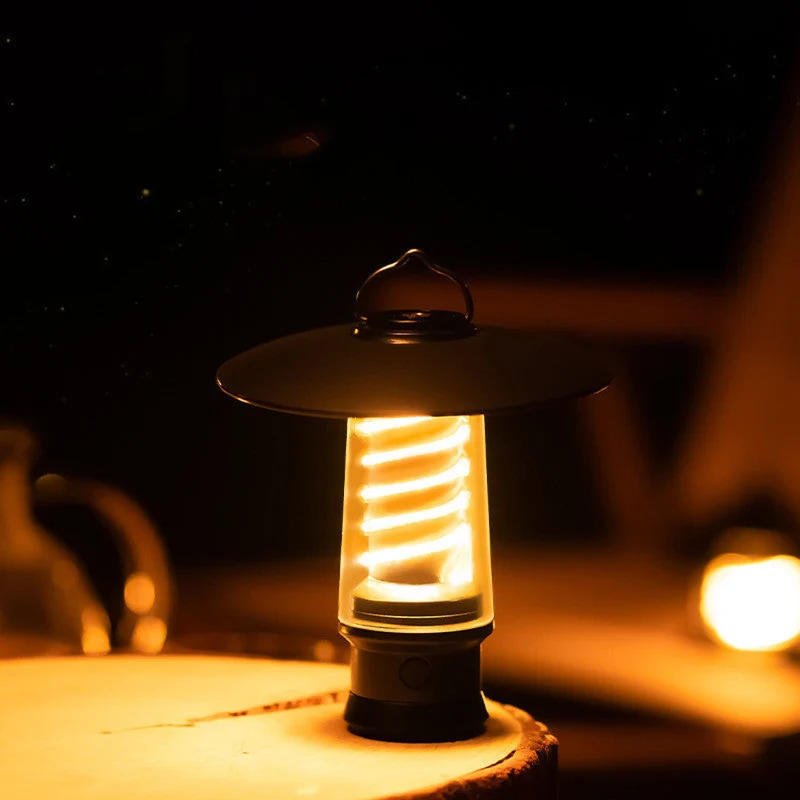 TerraGlow | Wiederaufladbare LED-Campinglaterne mit USB-Akku