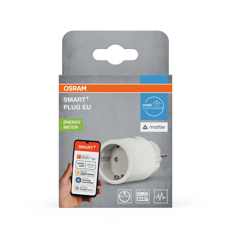 AKTION - OSRAM Wifi SMART+ Smarte Indoor Überwachungskamera zur Wandmontage Weiß inkl. Gratis Smart Plug