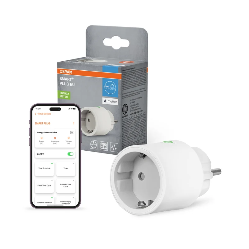 AKTION - OSRAM Wifi SMART+ Smarte Indoor Überwachungskamera zur Wandmontage Weiß inkl. Gratis Smart Plug