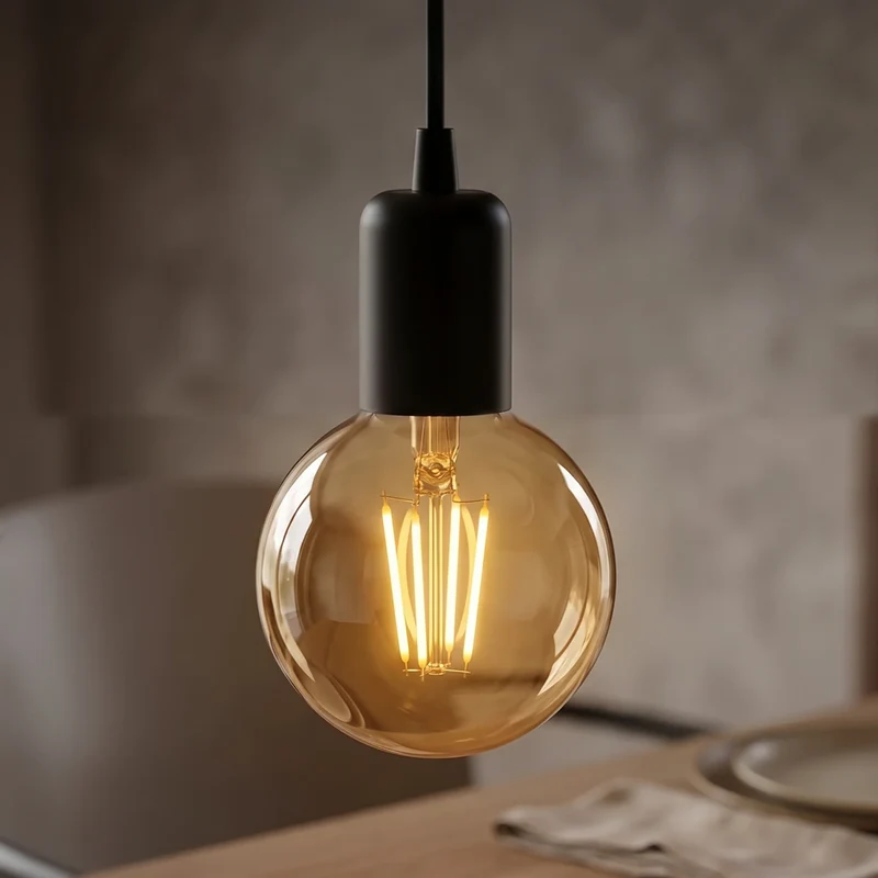 Vintage E27 Glühbirne LED G95 Retro 4W dimmbar~1568
