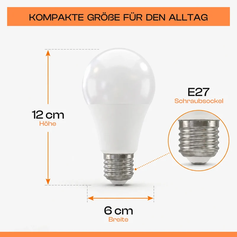 12W E27 A60 Bajonett LED Glühbirnen 1160 Lumen~4101