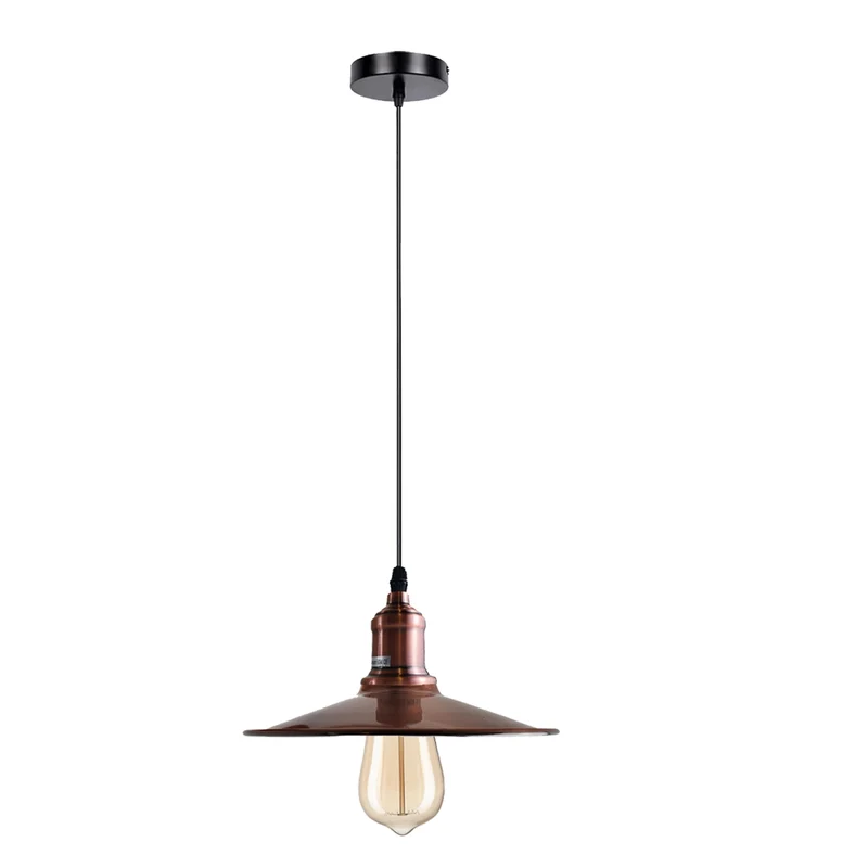 Vintage Industrie-Pendelleuchte Kupfer – Retro Hängelampe E27 höhenverstellbar~4145