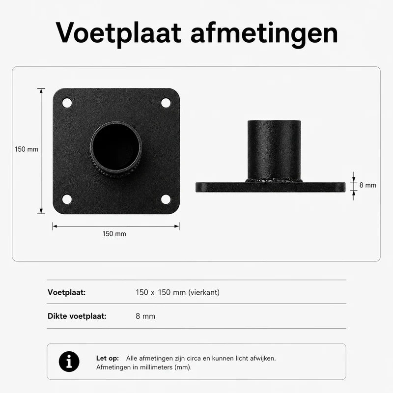 Lichtmast inkl. industrieller Baustrahler / Flutlichtstrahler | 400 cm | 120-160-200 Watt | CCT - Lichtfarbe einstellbar | Schwarz