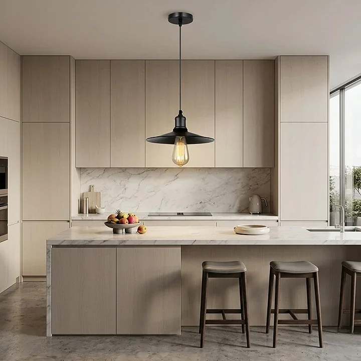 Industrie Design Pendelleuchte Schwarz – Loft Hängelampe E27~4139