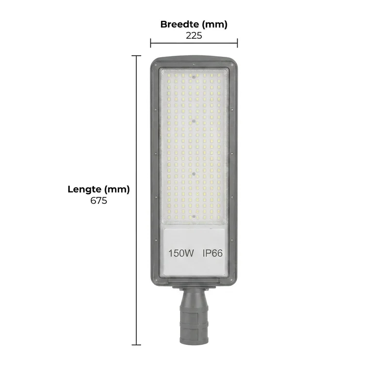 LED Straatlamp | 150W | 15.000 lm | 3000/4000/6500K CCT-Switch | IP66 | Kantelbaar | Hero