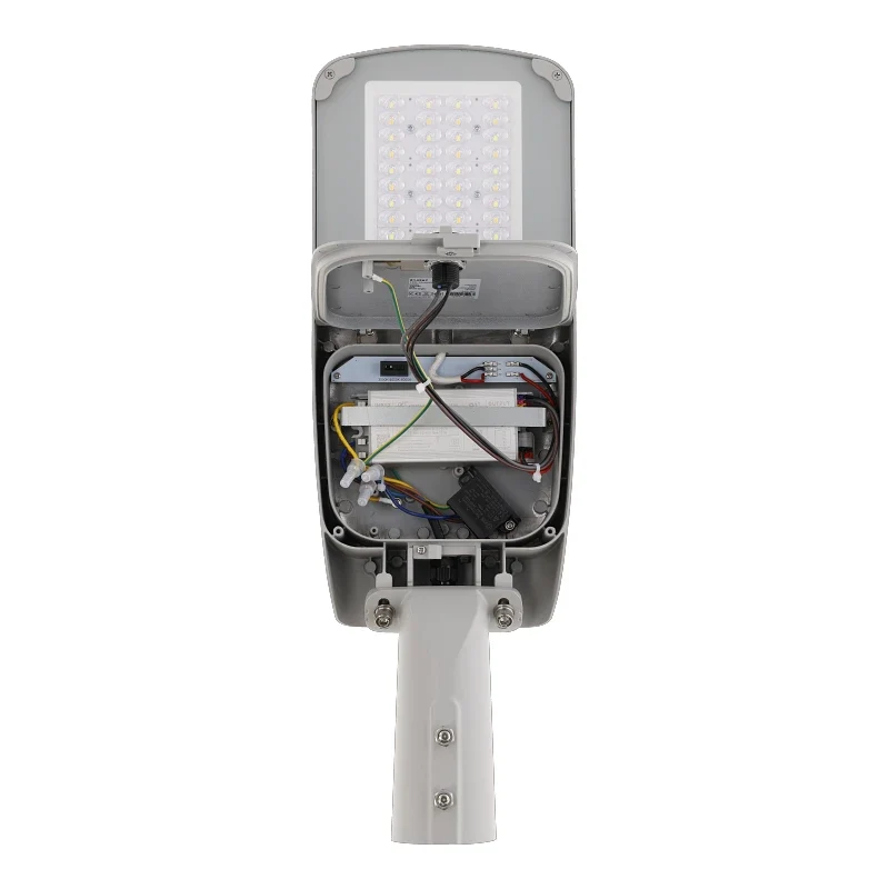 LED Straatlamp Grijs | 60/75/90W Wattage-Switch | Ø60mm | 3000-6000K CCT-Switch | IP66 | Blaze