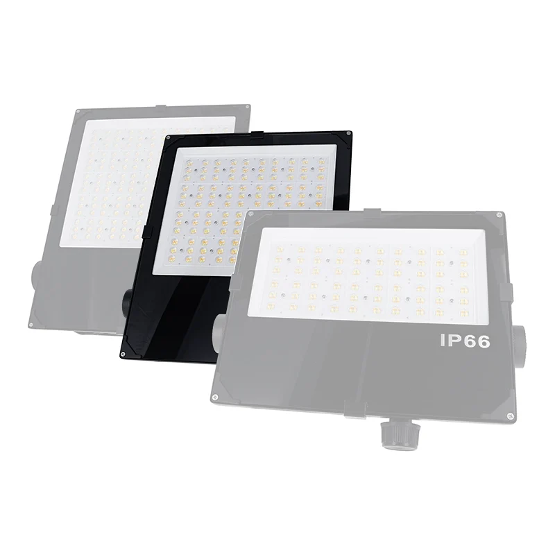 LED Bouwlamp | 120/160/200W Switch | 30.000 lm | 3000K/4000K/5700K CC-Switch | IP66 | Kantelbaar | Zwart | Aurus