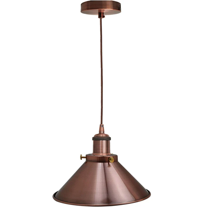 Industrie Kegel-Pendelleuchte Ø 22cm | Höhenverstellbar Deckenlampe E27~4119
