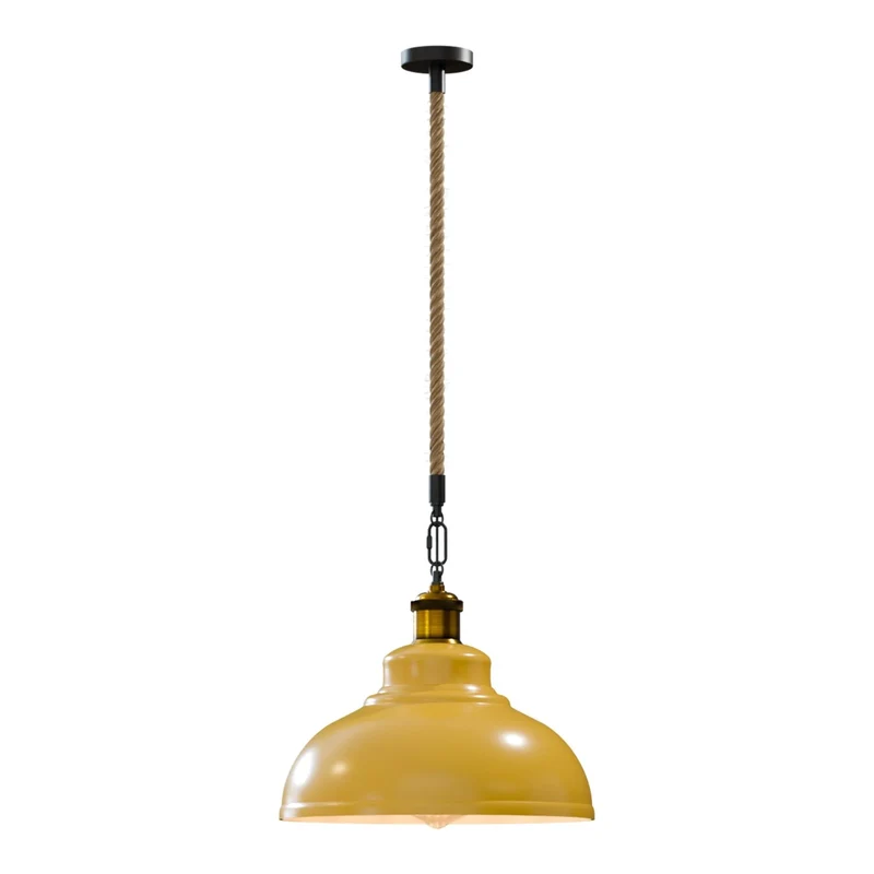 Gutsherrenleuchte Seil – Vintage Industrie Hängelampe Esstisch | Ø29cm | E27 ~4133
