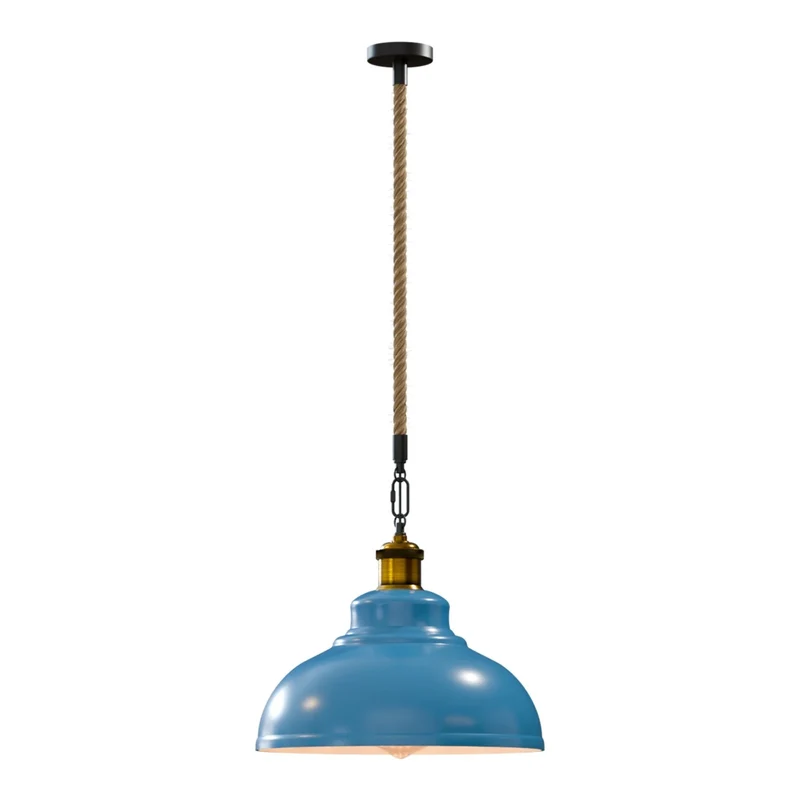Gutsherrenleuchte Seil – Vintage Industrie Hängelampe Esstisch | Ø29cm | E27 ~4133