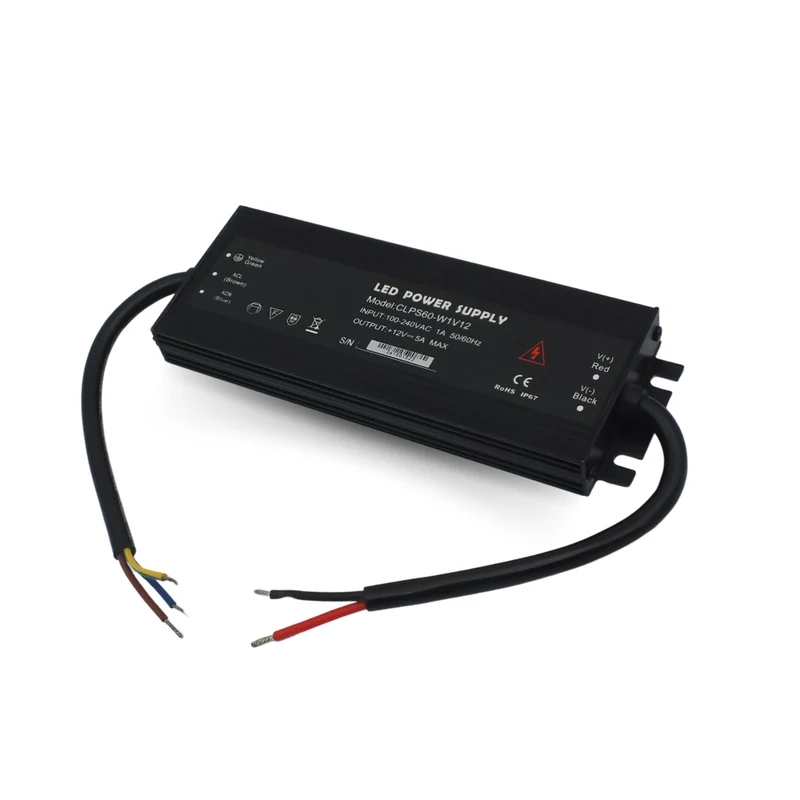 Wasserdichtes 24V LED-Netzteil IP67, 60W