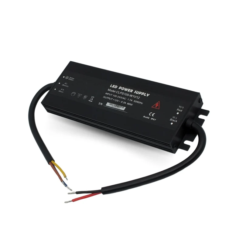 Wasserdichtes 24V LED-Netzteil IP67, 100W