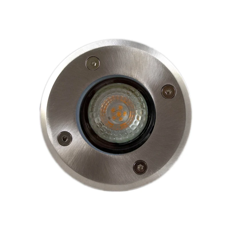 Smart Ground Spot GU10 rund | Rhodes | Edelstahl | IP66 | Tuya / WLAN | Mehrfarbig