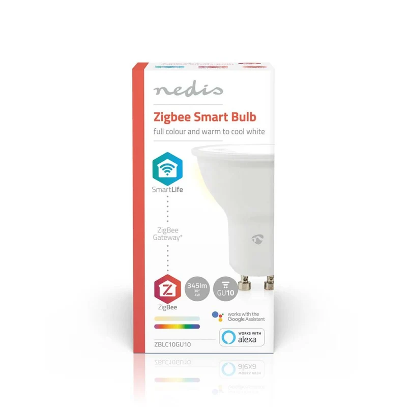 Smart Ground Spot GU10 rund | Rhodes | Edelstahl | IP66 | Zigbee | HUE-kompatibel | Mehrfarbig
