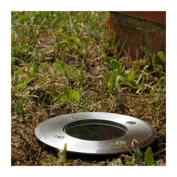 Smart Ground Spot GU10 rund | Rhodes | Edelstahl | IP66 | Zigbee | HUE-kompatibel | Mehrfarbig