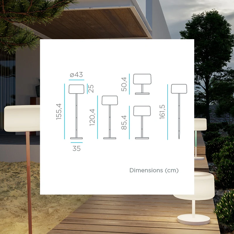 CHLOE PLANT VERSTELLBARE STEHLAMPE