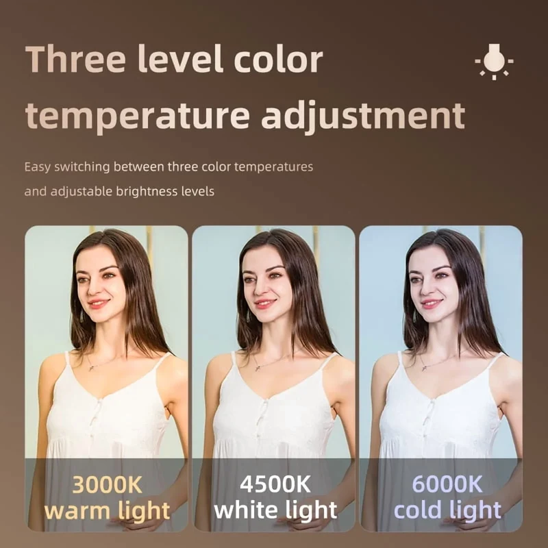 Avoalre Selfie Light for iPhone, 400mAh Rechargeable Led Selfie Light Clip On with mirror, 11 Adjusted Modes Selfie Light for Phone Camera Laptop Makeup Video Conference