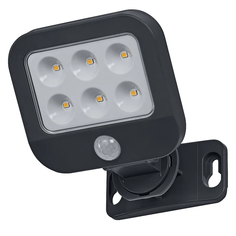 OSRAM Strahler/ Flutlicht, Dark Grey, 1,8 W, 140 lm, 3000 K, IP44, 25. 000 h Lebensdauer, PIR-Bewegungsmelder, USB-C Ladefunktion