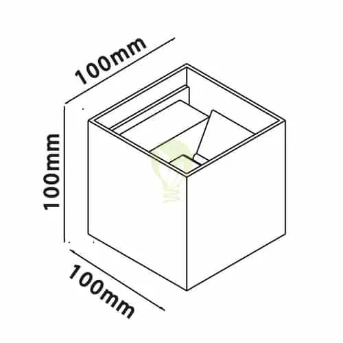 10er-Set Würfel-Wandleuchten | Kabellos dimmbar | Schwarz | Farbtemperatur einstellbar | Inkl. Fernbedienung