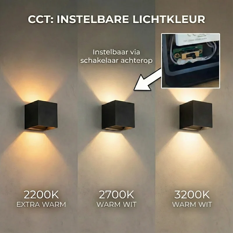 10x | SMART Cube Wandleuchte | Dimmbar | Zigbee | Schwarz | Farbtemperatur einstellbar | Hue-kompatibel