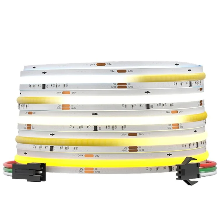 24V COB LED-Streifen adressierbar einfarbig 360 LEDs/m – für Lauflichteffekte