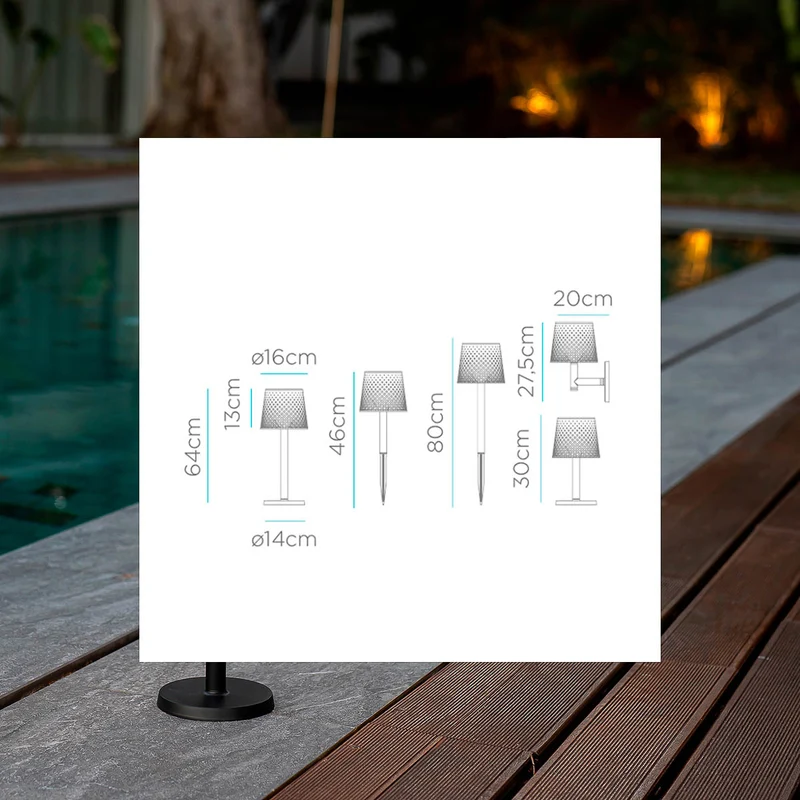 GRETA Solarleuchte (5 Lampen in 1) - Weiß Farbe