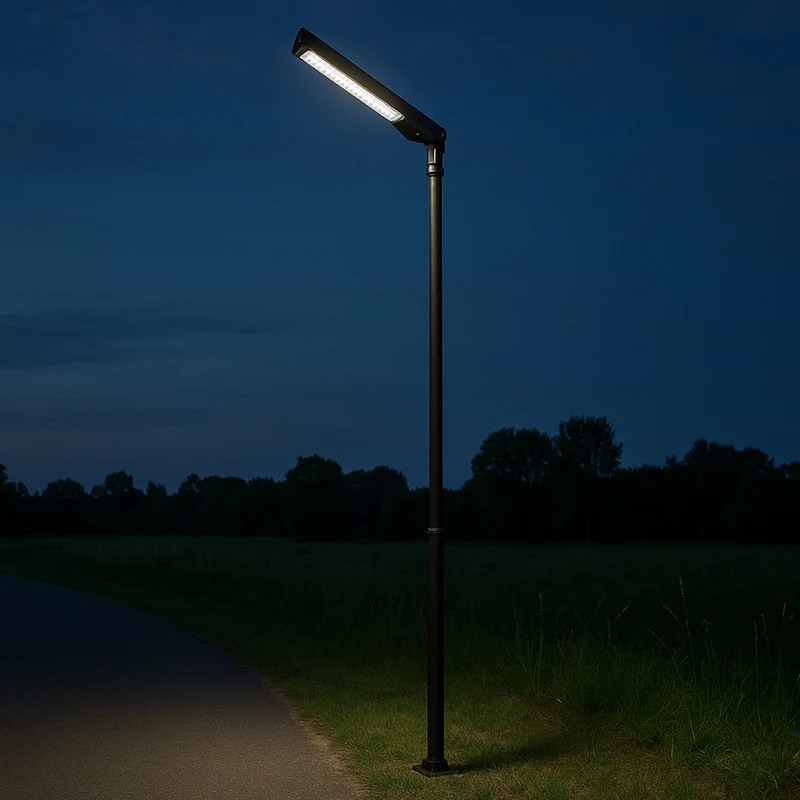 Solar-Lichtmast | 400 cm | Solarbetrieben | Bewegungsmelder | 6000 K – Tageslichtweiß