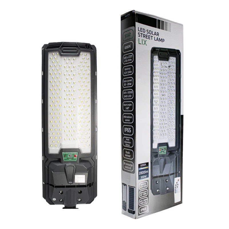 Solar-Lichtmast | 500 cm | Solarbetrieben | Bewegungsmelder | 6000 K – Tageslichtweiß