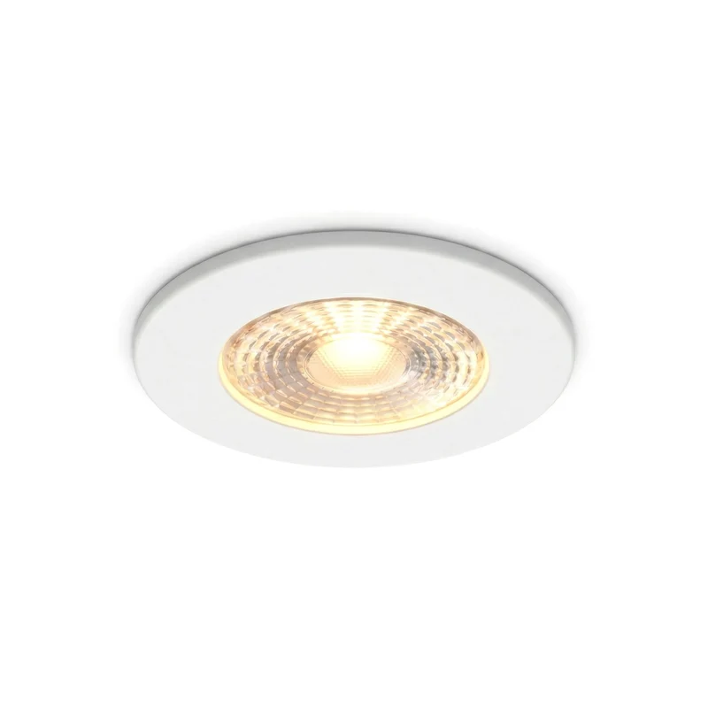 LED-Einbaustrahler | HUGO | 6 W | Farbtemperaturschalter | Weiß | Schmale und niedrige Einbaugröße | Breite Außenmaße