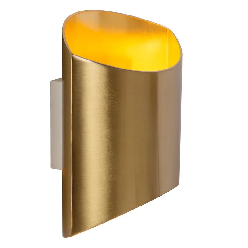 Wandleuchte Diletta oval mit Uplight und Downlight Aluminium 16x8x18cm