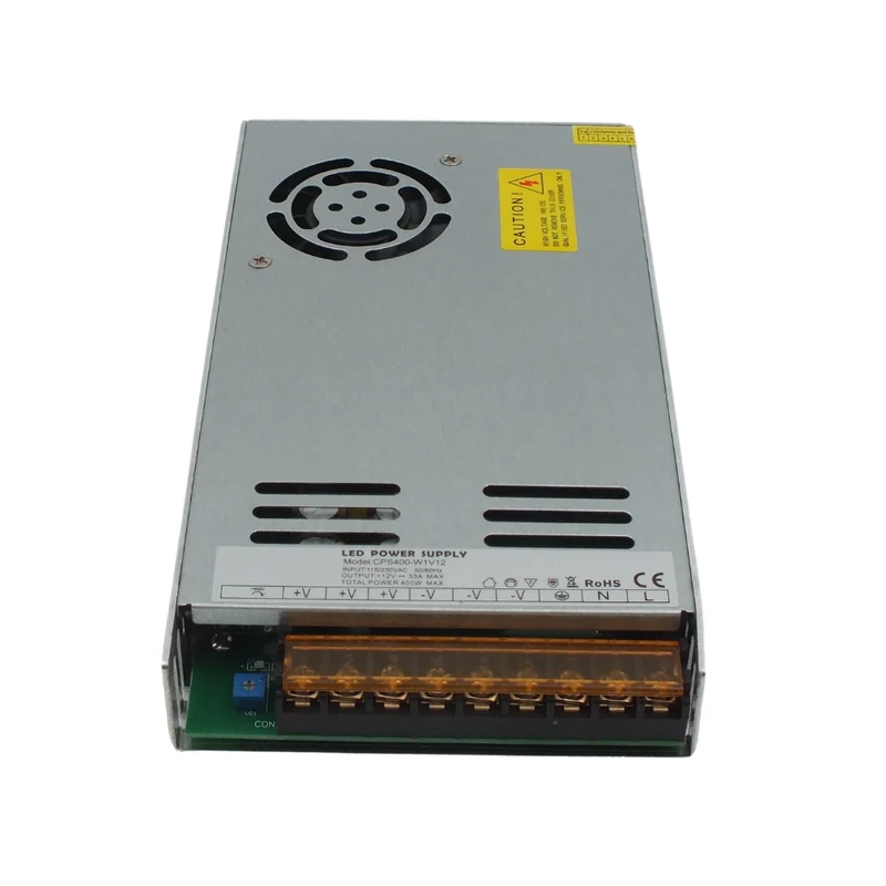 24V DC Schaltnetzteil mit Lüfter, geschlossen 400W, 16A