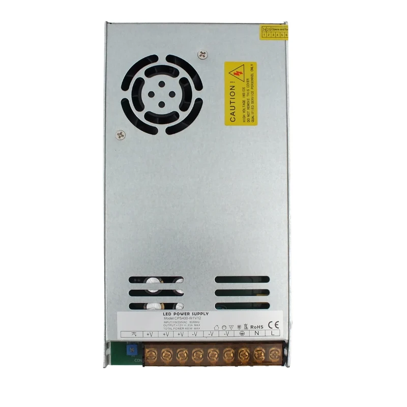 24V DC Schaltnetzteil mit Lüfter, geschlossen 400W, 16A