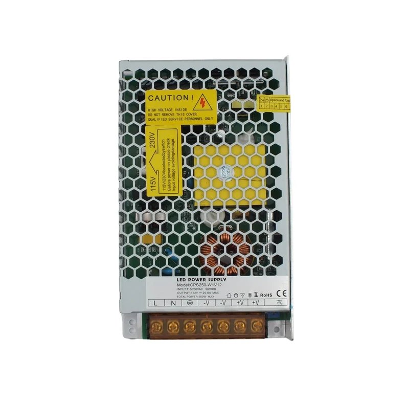 12V DC Schaltnetzteil, geschlossen 250W, 20A