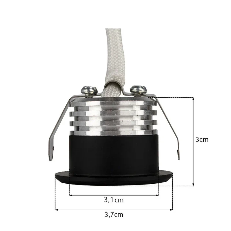 6x | Intelligente Einbaustrahler für die Veranda, schwarz | 1,5 Watt | Komplettset | Zigbee | Hue-kompatibel