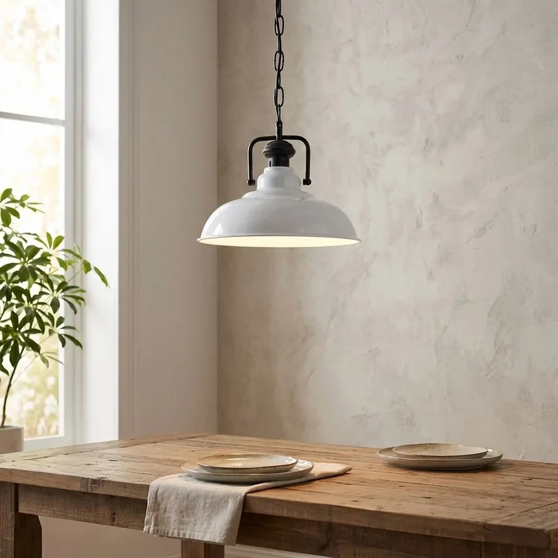 Industrie Pendelleuchte Gastro Küche Hängelampe mit Kette E27 | Ø32cm ~3875