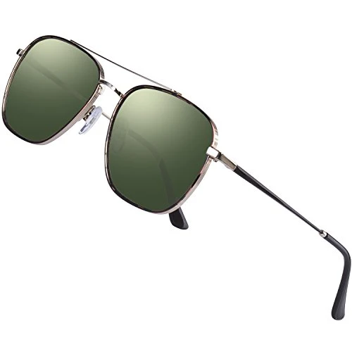 Aviator Sunglasses for Men Polarized LUXEAR Men Sunglasses UV400 Protection with Case Classic Style for Driving Cycling …