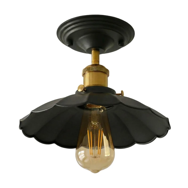Vintage Deckenleuchte Semi Flush Mount | Retro Design ~3952