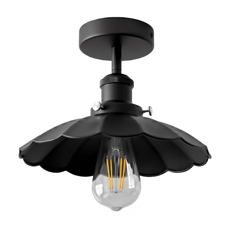 Vintage Deckenleuchte Semi Flush Mount | Retro Design ~3952