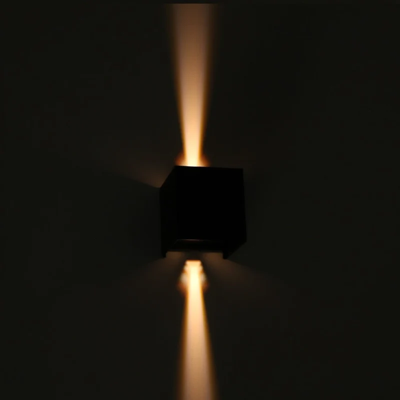 8x SMART Cube Wandleuchte | Dimmbar | Zigbee | Schwarz | Farbtemperatur einstellbar | Hue-kompatibel