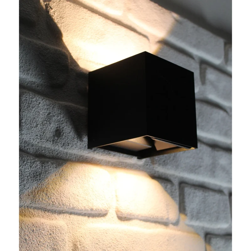 8x SMART Cube Wandleuchte | Dimmbar | Zigbee | Schwarz | Farbtemperatur einstellbar | Hue-kompatibel