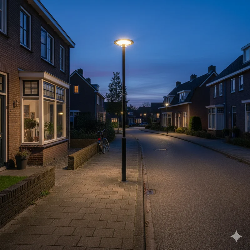 LED-Straßenlaterne 4 Meter | Inklusive Parkleuchte | 80/100/120 W | CCT