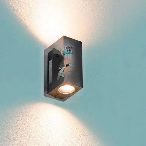Philips LED-Wandleuchte | Außenleuchte | San Francisco | Inkl. 2 Philips Leuchtmittel | Schwarz