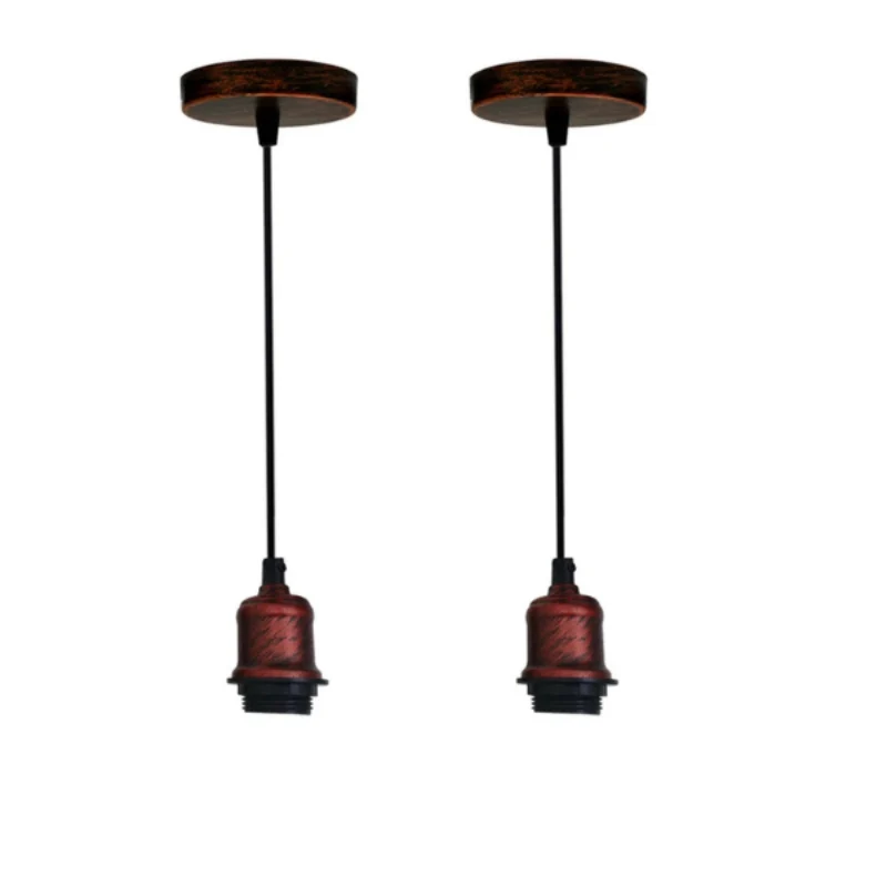 Vintage E27 Pendelleuchte Rustic Red Höhenverstellbar ~3868