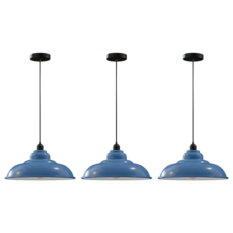 3er Set Industrial Chic Hängelampe Kücheninsel Esszimmer ~3835