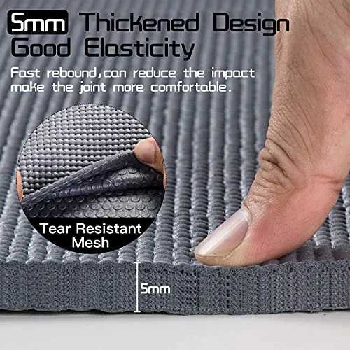 Yoga Mat-Grey 68" x 24" x 1/4"