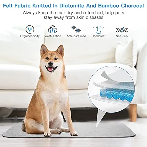 Pet Cooling Mat for Dogs Cats-Grey