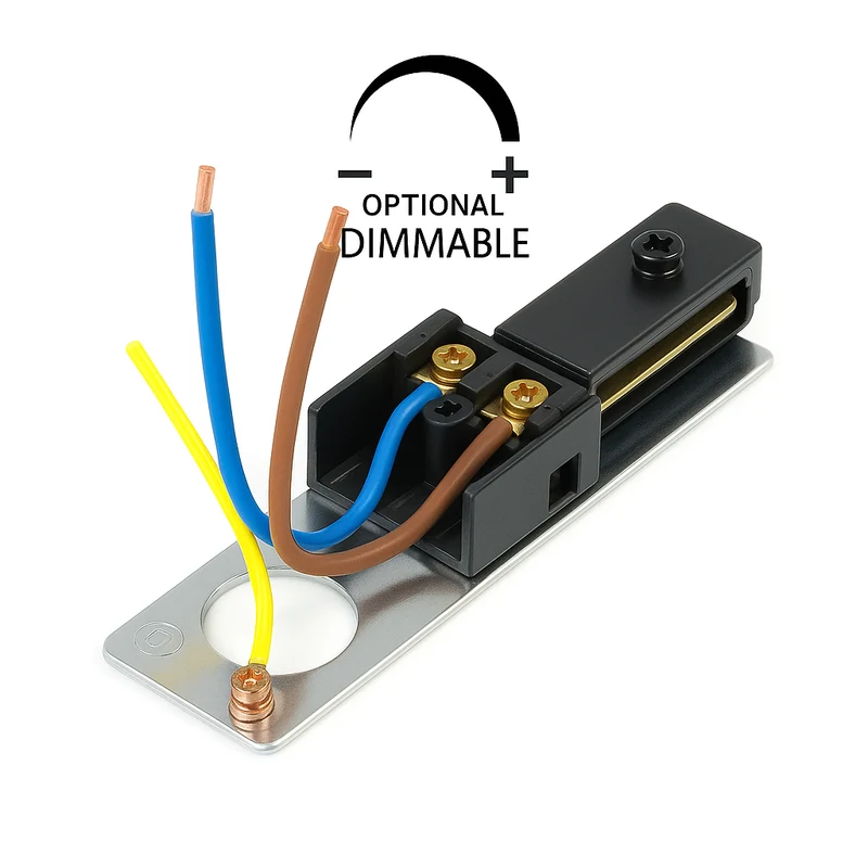 LED 1-Phasen-Schienen | Schwarz | 3 Meter | Dimmbar | inkl. 5x Schienenspots