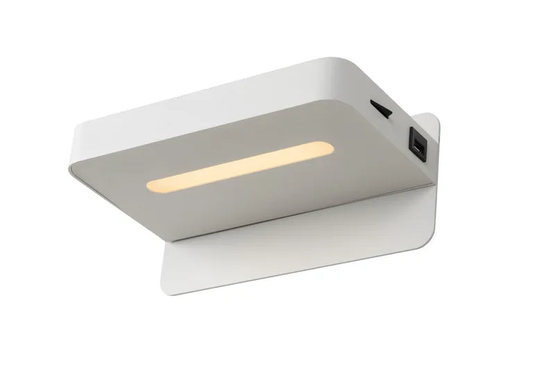 LED-Bettleuchte Atkin mit USB-Ladeanschluss 350lm Warmweiß