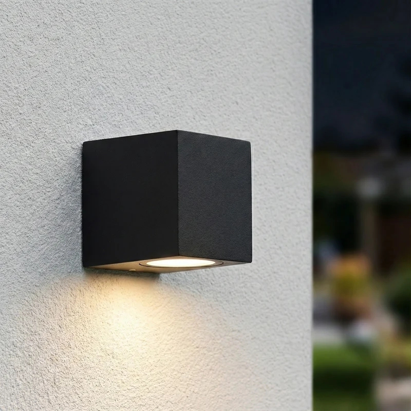 Intelligente LED-Wandleuchte | Tuya / WLAN | San Diego | Leuchtmittel inklusive | Schwarz